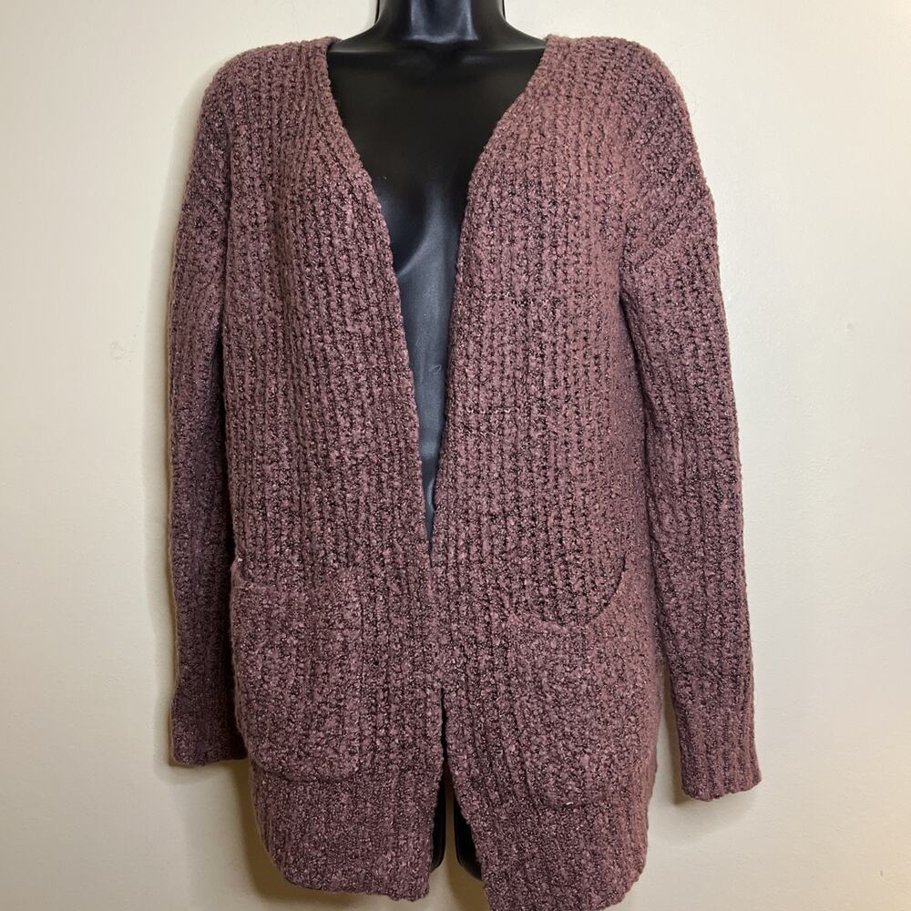 NWOT PINK ROSE Womens Cardigan Size Medium Sweater Mauve